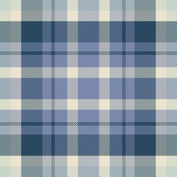 Stylish plaid pattern in cool blue tones. A classic design ideal for backgrounds, textiles, or adding a touch of traditional elegance. Versatile for various creative projects. vector