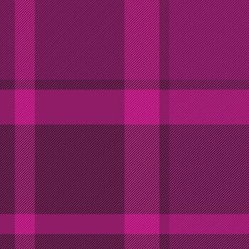Rich magenta plaid pattern. Classic textile design, perfect for backgrounds, apparel, or graphic projects needing a touch of traditional style and warmth. vector