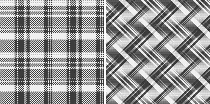 cheque tartán antecedentes de tela textura textil con un tartán modelo sin costura. conjunto en monocromo colores. de moda Moda esenciales vector