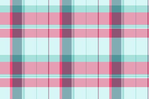 T-shirt plaid texture seamless, messy check background tartan. Rag fabric textile pattern in light and red colors. vector