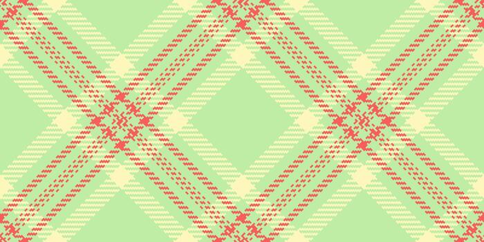 Trendy plaid textile texture, table cloth tartan background. Striped pattern seamless fabric check in light and red colors. vector