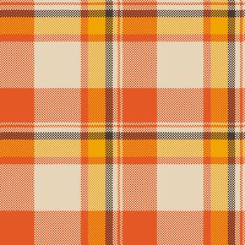 calentar matizado tartán modelo. textil antecedentes con naranja, amarillo, y neutral tonos utilizar para diseño, vestir, telones de fondo, artesanía, otoño temas vector