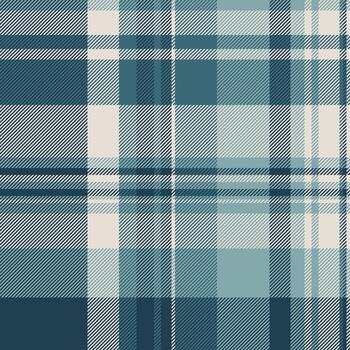 Sketch seamless pattern check, regular tartan textile background. Path texture plaid fabric in cyan and white colors. vector