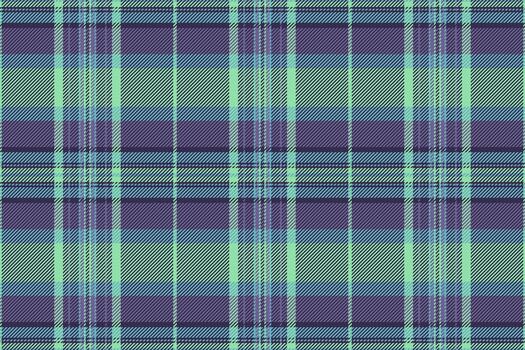 Design tartan seamless background, smooth check textile . Underwear texture pattern fabric plaid in indigo and green colors. vector