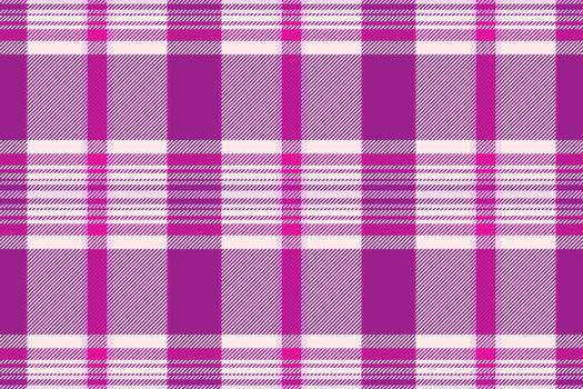 variación cheque textil tartán, ordenado modelo antecedentes tela. yarda textura sin costura tartán en blanco y magenta colores. vector