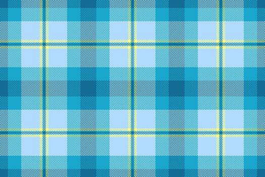 Classic plaid pattern in pixel art style, featuring cool blue tones. A nostalgic, textured backdrop. Ideal for web design, textiles, or digital projects. vector