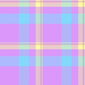 2026 fabric tartan pattern, surface textile plaid background. Age seamless texture check in violet and cyan colors. vector