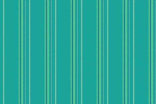 Multi fabric vertical texture, selection pattern seamless background. Pndless lines stripe textile in teal and green colors. vector