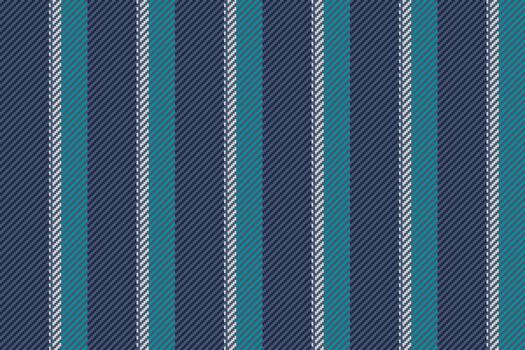Told pattern stripe seamless, front vertical textile lines. Snspiration fabric background texture in blue and dark colors. vector