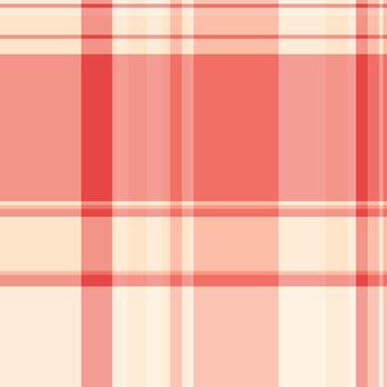 Conceptual plaid fabric seamless, perfect texture pattern check. Ireland tartan textile background in red and light colors. vector