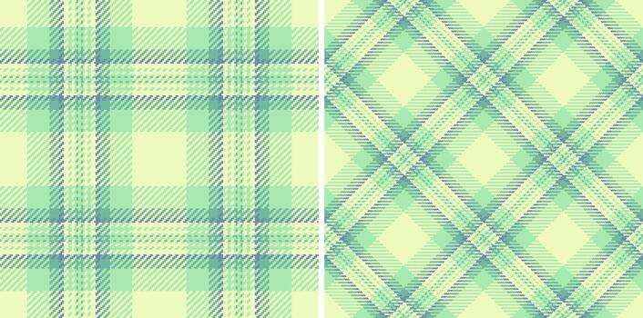 Tartan textile check of pattern plaid texture with a fabric seamless background. Set in gradient colors of symmetry tissue designs. vector