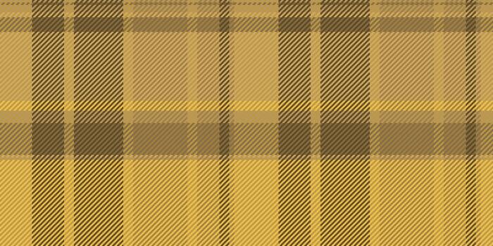 Menu fabric background seamless, scenery texture plaid tartan. Customize pattern textile check in amber color. vector