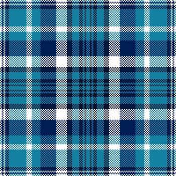 Classic blue and white plaid pattern. Textile design for apparel, backgrounds, or graphic elements. Timeless, versatile, and easily adaptable. vector