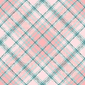 Template textile tartan texture, collage check background plaid. Fade seamless fabric pattern in light and misty rose colors. vector