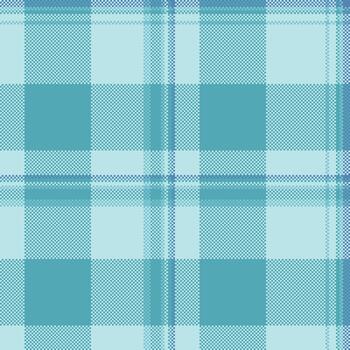 en línea antecedentes textura textil, forma tela sin costura tartán. grande tartán modelo cheque en cian y ligero colores. vector