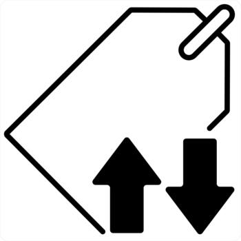 Synchronize Tag and label concept in black line color vector