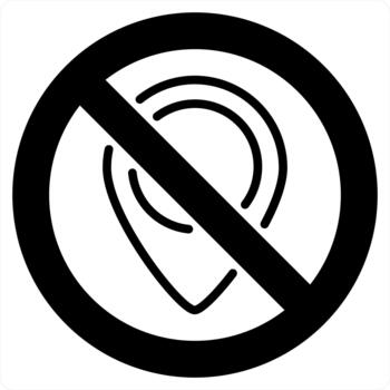 Location Prohibited and pointer icon concept in black line color vector