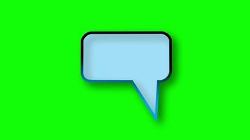 animerad Tal bubblor på en grön skärm bakgrund. inkluderar olika storlekar och animationer av de Tal bubblor, perfekt för tillsats en dynamisk Rör till din videoklipp, Indonesien, 14 november 2025. video