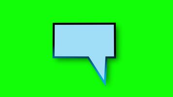 detta visar en samling av Tal bubblor med annorlunda storlekar, orienteringar, och animationer, uppsättning mot en grön skärm. lämplig för tillsats konversation effekter, Indonesien, 14 november 2025. video