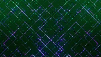 Green abstract lines background animation, neon glowing lines, geometric shapes, modern backdrop design video
