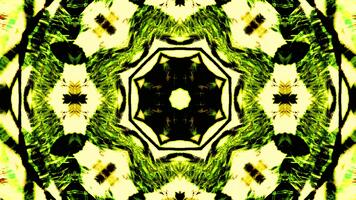 caleidoscopio modello sfondo ciclo continuo per meditazione e rilassante immagini senza soluzione di continuità movimento grafico video