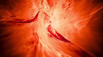 astratto ardente tunnel con vorticoso arancia e rosso tonalità la creazione di un' dinamico e intenso visivo effetto video