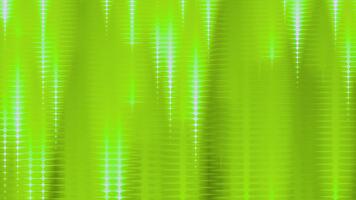 lime verde sfondo con verticale Linee di bianca stelle e leggero striature la creazione di un' luminosa effetto video