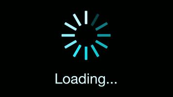 läser in animering spinning hjul framsteg bar buffrande ikon ui ux design grafisk element för redigering video