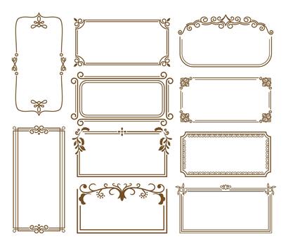 Elegant And Timeless Classical Frames Collection Boasts Intricate Designs, Adding A Touch Of Sophistication To Memories vector
