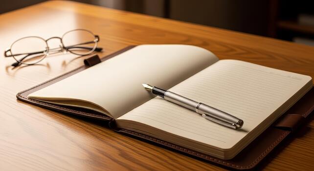 Capture your thoughts and ideas with this stunning journal and pen, ready to spark creativity and inspire your next breakthrough, perfect for planning, writing photo