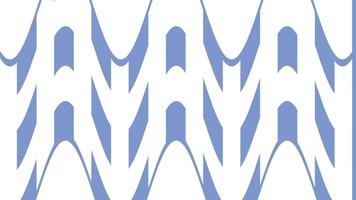 Seamless wave loop animation with vertical blue and white abstract shapes flowing rhythmically, . video