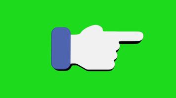 3D Hand Pointing Gesture Animation.Ideal for presentations, UI elements, or motion graphic designs. video