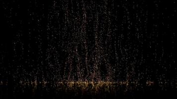 bländande gyllene gnistor virvla runt och dansa i en fascinerande visa av ljus och rörelse, skapande en fängslande atmosfär av förtrollning och undra video