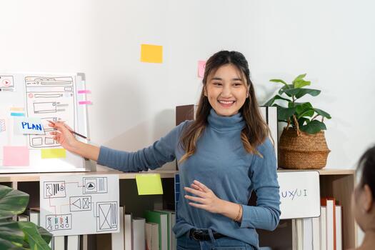 Dynamic UX UI Planning Session with Team Collaboration photo