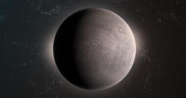 dvärg- planet makemake roterande video