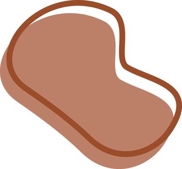 resumen orgánico marrón forma con contorno - moderno gráfico elemento para diseño proyectos vector