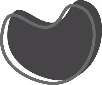 resumen orgánico oscuro gris forma con un ligero gris describir, suave curvas, y vacío espacio para texto, minimalista diseño vector