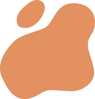 resumen orgánico formas en un calentar terroso tono, Perfecto para moderno gráfico diseño proyectos o como fluido antecedentes elementos, ofrecimiento un versátil visual componente para creativo composiciones vector