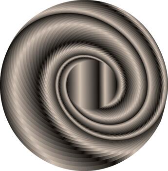 Metallic Abstract Spiral Pattern vector
