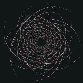 vistoso espiral lazo resumen modelo vector