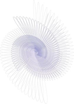 Abstract Spiral Line Art Pattern vector