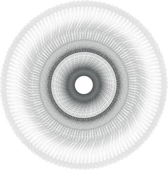 Monochrome Circular Line Pattern vector
