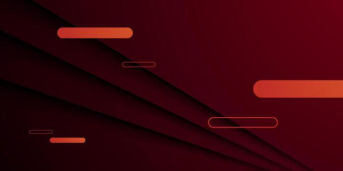 Abstract dark red background with papercut shadow pattern style design. Futuristic banner element concept. vector