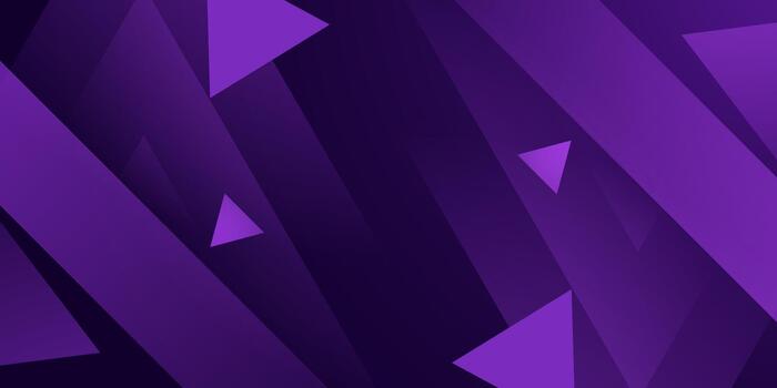 Abstract dark purple triangle background. Simple shapes pattern geometric design. Trendy overlap banner design. vector