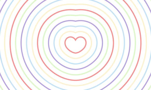 heart shaped line background with abstract theme redesign vector
