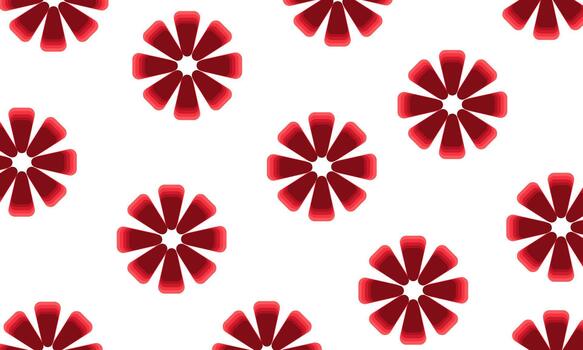 Abstract background with red flower pattern free version vector