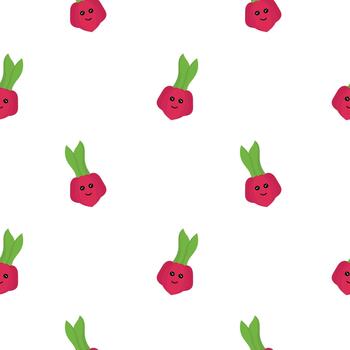 seamless pattern of onion characters vector