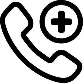 añadir nuevo teléfono llamada sencillo línea Arte icono. vector