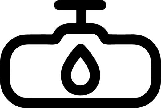 Automotive rain sensor symbol for a vehicle dashboard interface. vector