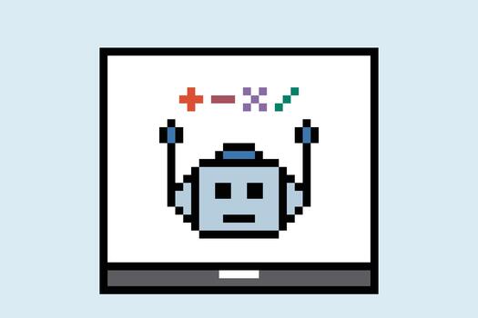 personaje linda diseño robot ai máquina negocio Arte 8 poco dibujos animados juego. vector